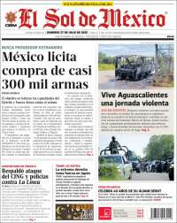 Portada de El Sol de México (México)