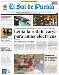 Portada de El Sol de Puebla (Mexico)