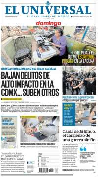 Portada de El Universal (México)