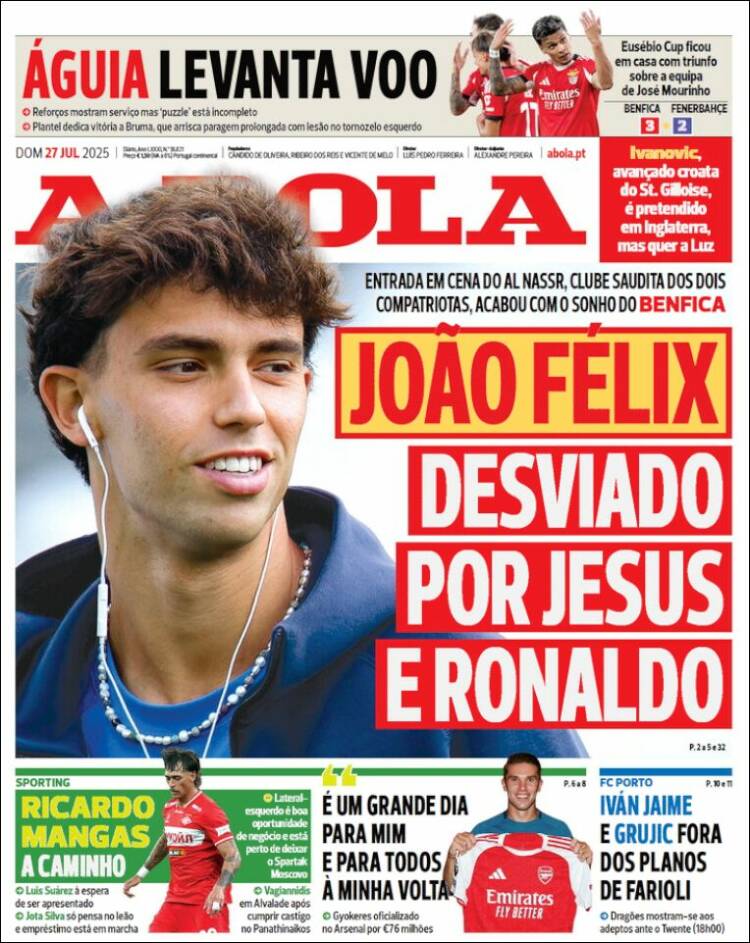 Portada de A Bola (Portugal)