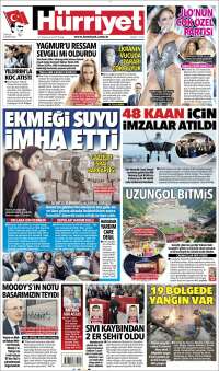 Portada de Hürriyet (Turkey)