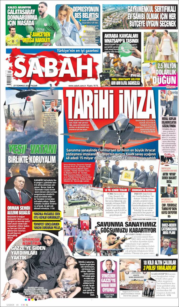 Portada de Sabah (Turkey)
