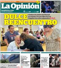 Portada de La Opinión (USA)