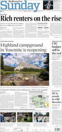 Portada de San Jose Mercury News (USA)