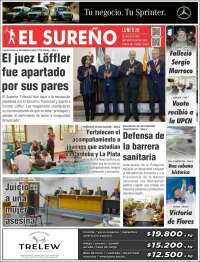 Portada de Diario El Sureño (Argentina)