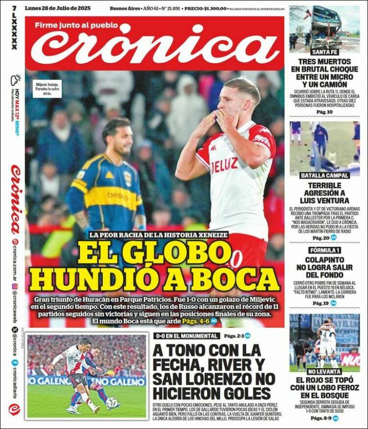 Portada de La Voz del Chaco (Argentina)
