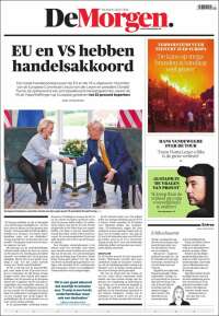 Portada de De Morgen (Belgium)