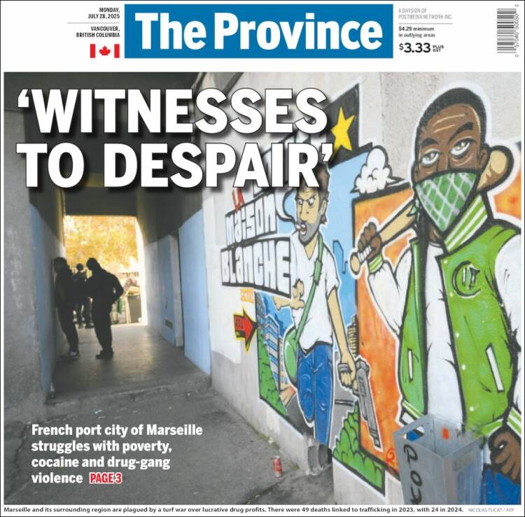 Portada de The Province (Canadá)
