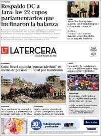Portada de La Tercera (Chile)