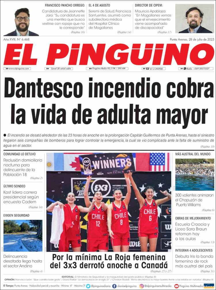 Portada de El Pingüino (Chile)