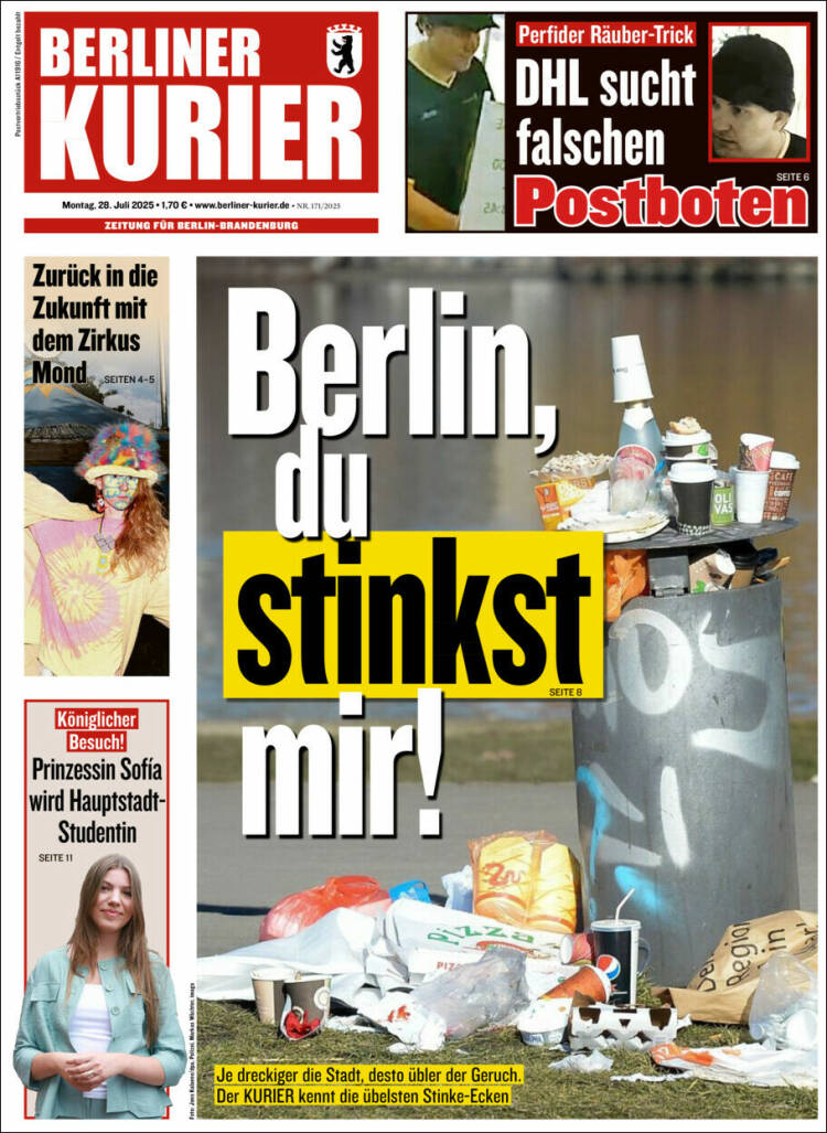 Portada de Berliner Kurier - Startseite BK (Allemagne)
