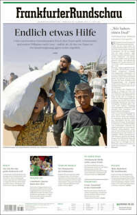 Portada de Frankfurter Rundschau (Alemania)