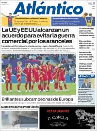 Portada de Atlántico Diario (Spain)