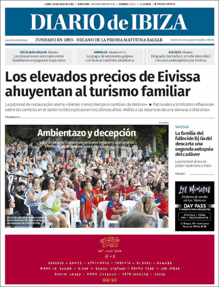 Portada de Diario de Ibiza (Spain)