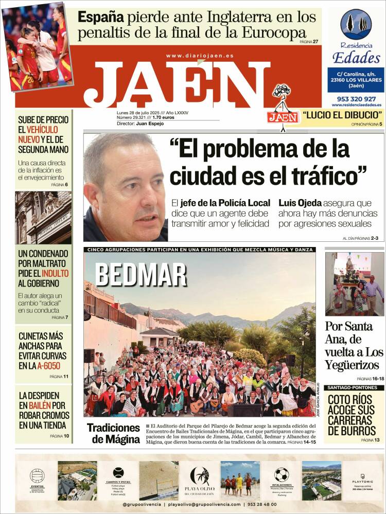 Portada de Diario Jaén (Spain)