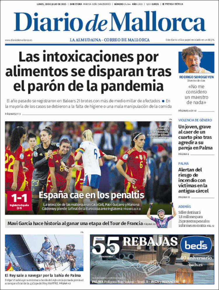 Portada de Diario de Mallorca (Spain)
