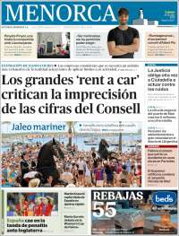Portada de Menorca - Diario Insular (Spain)