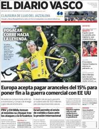 Portada de Diario Vasco (España)