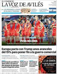 Portada de El Comercio - Avilés (Spain)