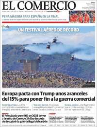 Portada de El Comercio - Gijón (Spain)