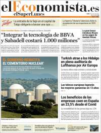 Portada de El Economista (España)