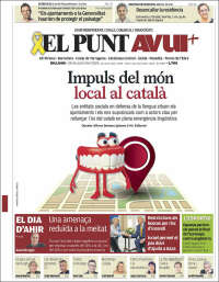 Portada de El Punt Avui (España)