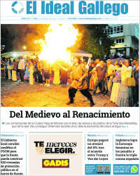 Portada de El Ideal Gallego (España)