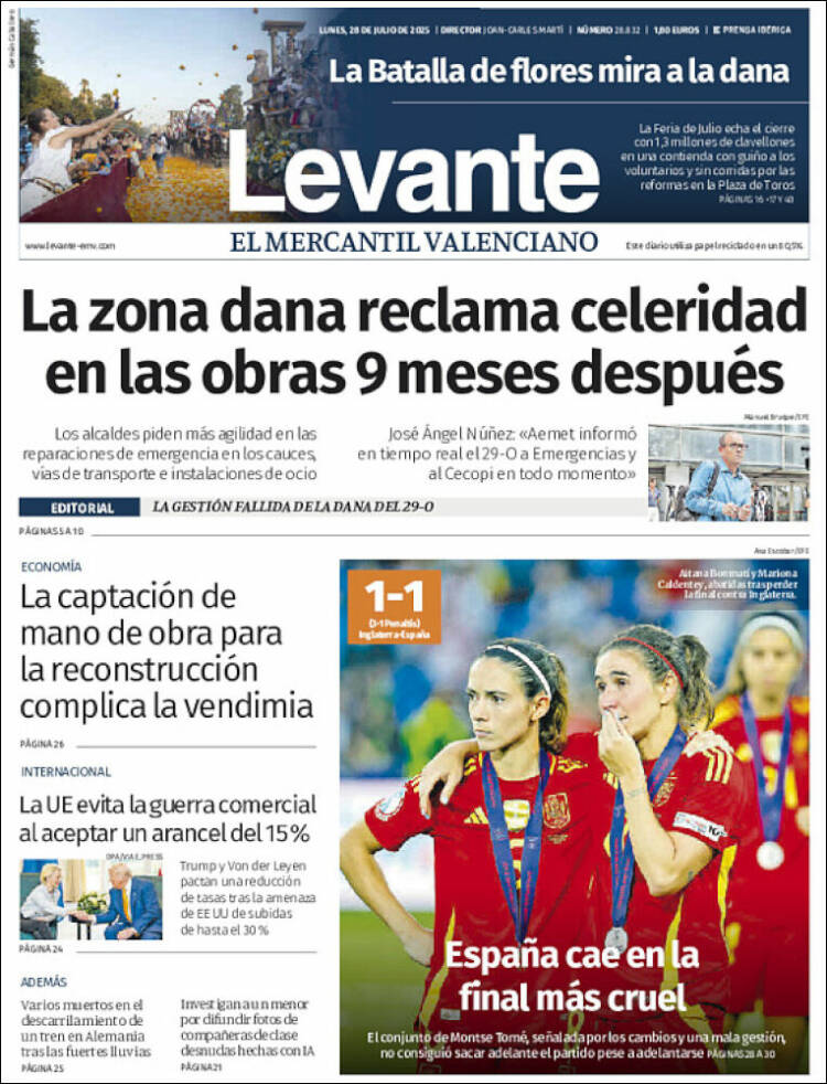 Portada de Levante (España)