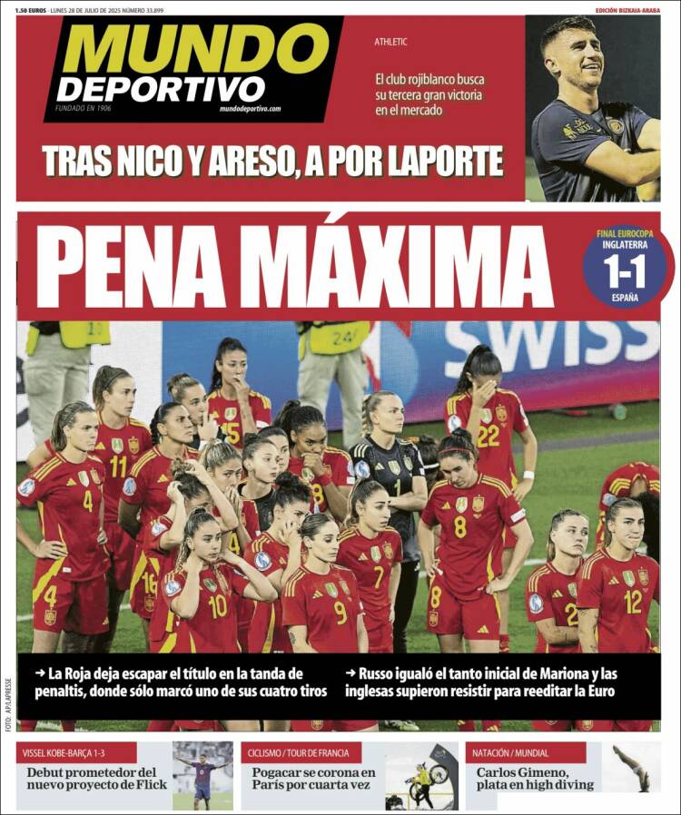 Portada de Mundo Deportivo Bizkaia (Spain)