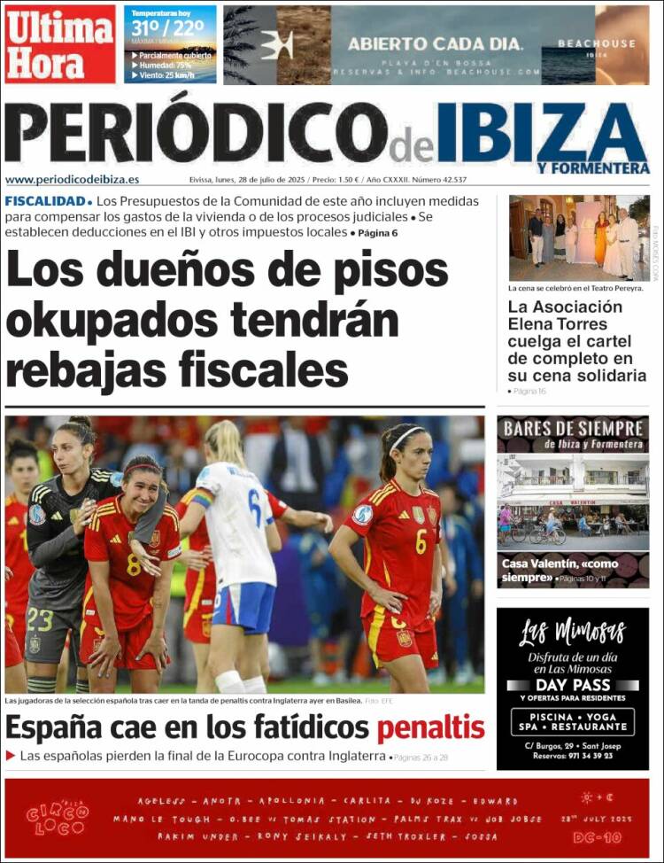 Portada de Periódico de Ibiza (Spain)