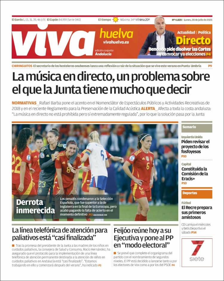 Portada de Viva Huelva (Espagne)