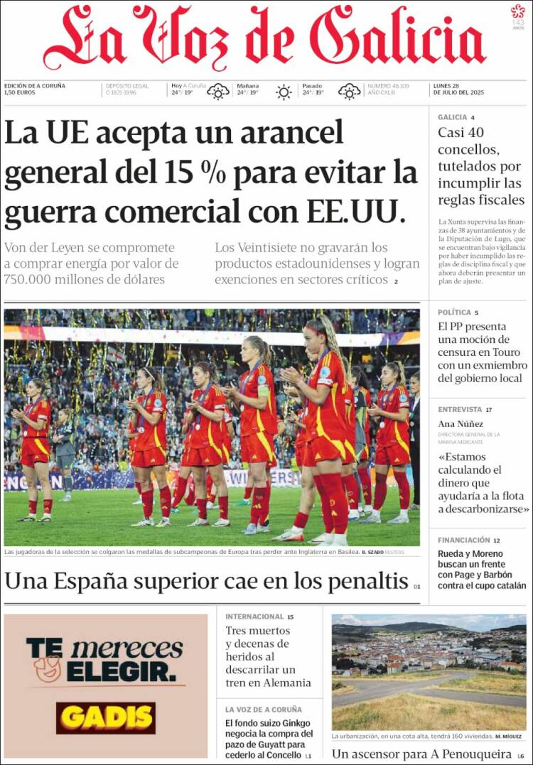 Portada de La Voz de Galicia (Spain)