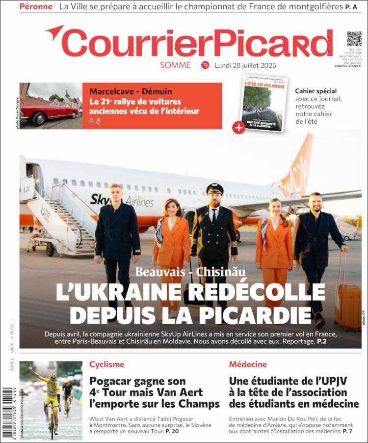 Portada de Courrier Picard (Francia)