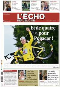 Portada de L'Echo Républicain (Francia)