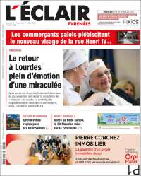 Portada de L'Eclair des Pyrénées (Francia)