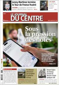 Portada de Le Journal du Centre (Francia)