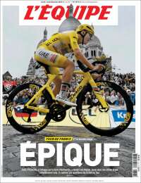 Portada de L'Equipe (Francia)