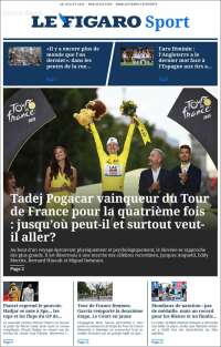 Portada de Le Figaro Sport (Francia)