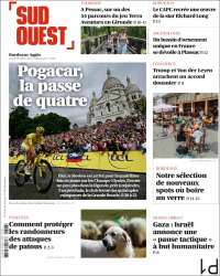 Portada de Sud Ouest (Francia)