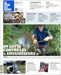 Portada de La Voix du Nord (Francia)