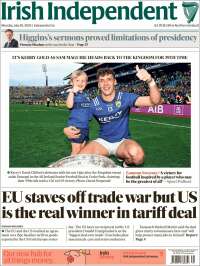 Portada de Irish Independent (Irlanda)