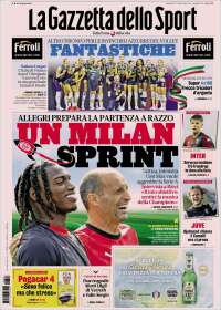 Portada de La Gazzetta dello Sport (Italia)