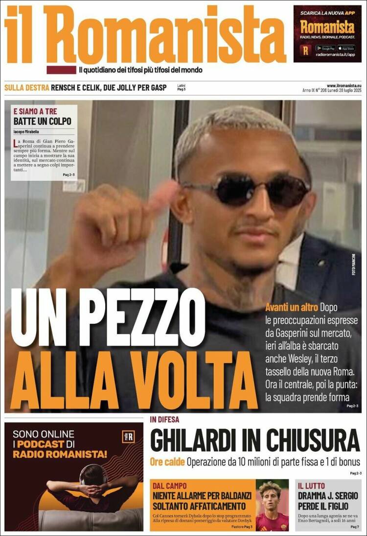Portada de Romanista (Italia)