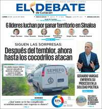 Portada de El Debate de Culiacán (Mexique)