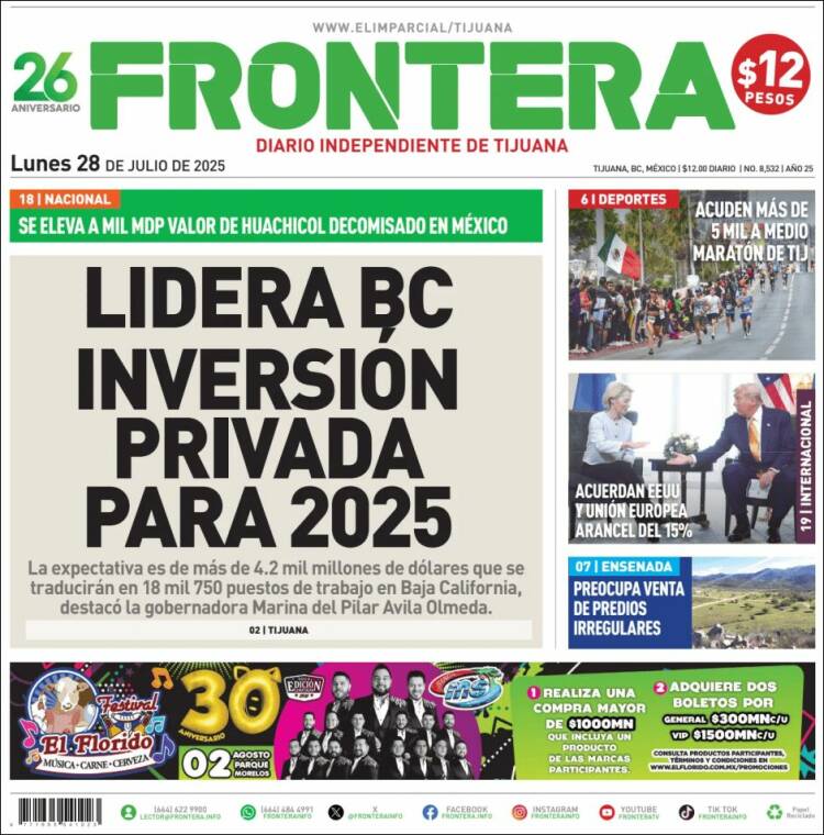 Portada de Frontera (Mexico)
