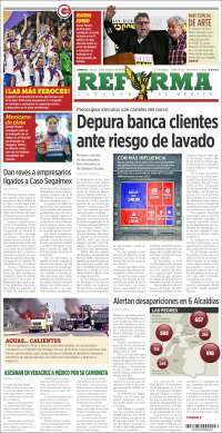 Portada de Reforma (Mexico)