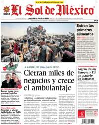 Portada de El Sol de México (Mexico)