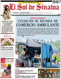 Portada de El Sol de Sinaloa (Mexique)