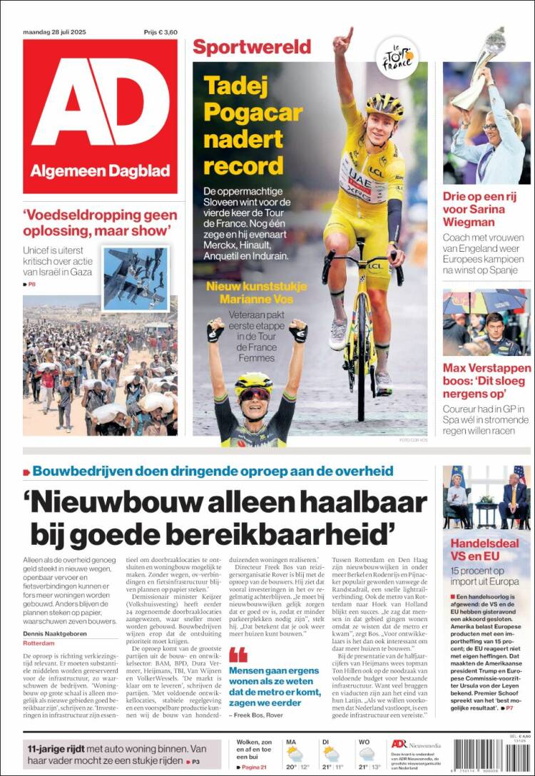 Portada de AD (Pays-Bas)