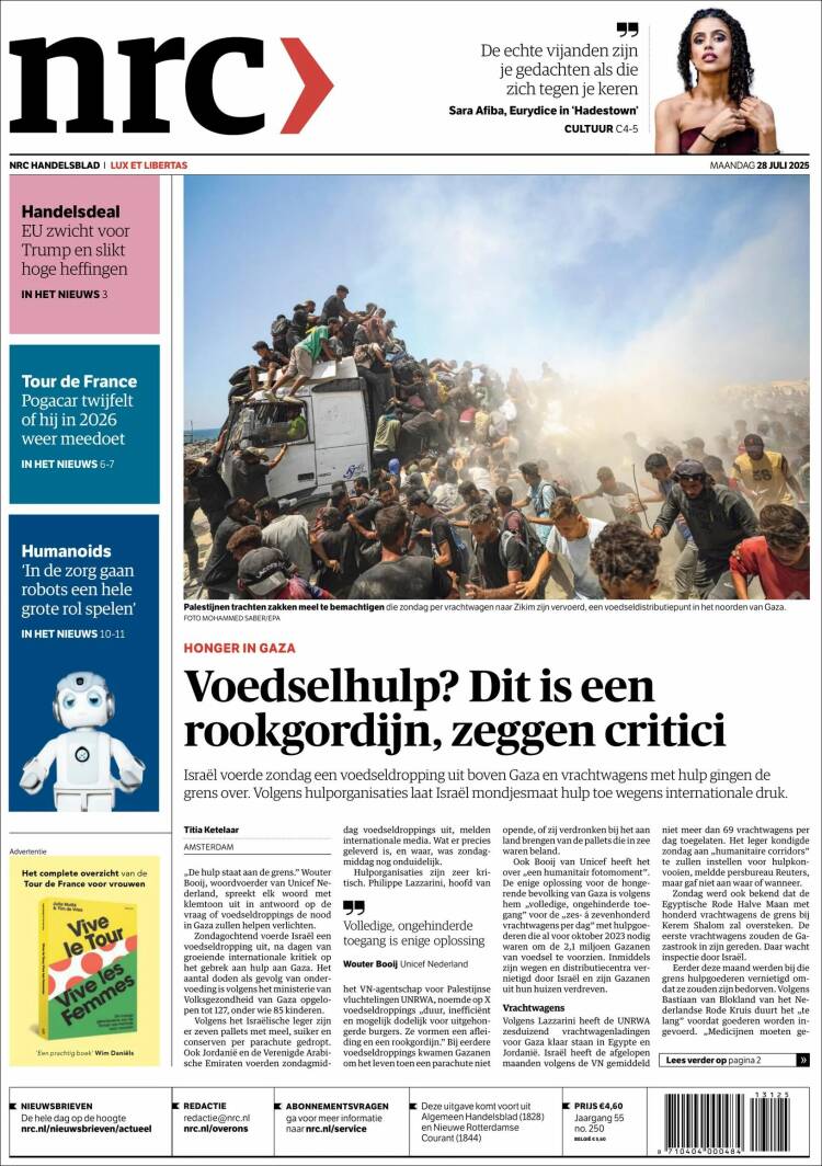 Portada de NRC Handelsblad (Netherlands)